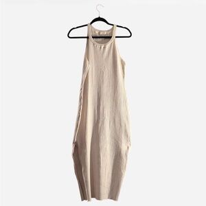 Great condition. Rib Knit Sleeveless Dress with slits on the sides.